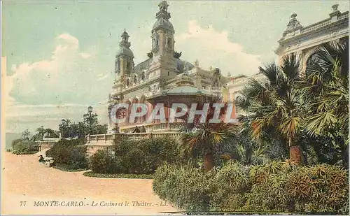 Cartes postales Monte-carlo le Casino et le Th��tre