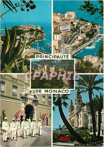 Moderne Karte SOUVENIR DE LA PRINCIPAUTE DE MONACO