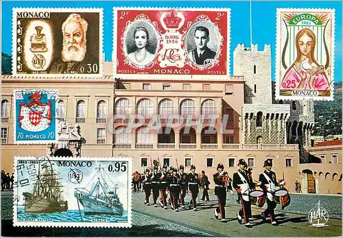 Cartes postales moderne PRINCIPAUTE DE MONACO Le Palais du Prince La Releve de la Garde