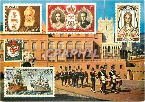 Cartes postales moderne PRINCIPAUTE DE MONACO Le Palais du Prince La Rel�ve de la Garde