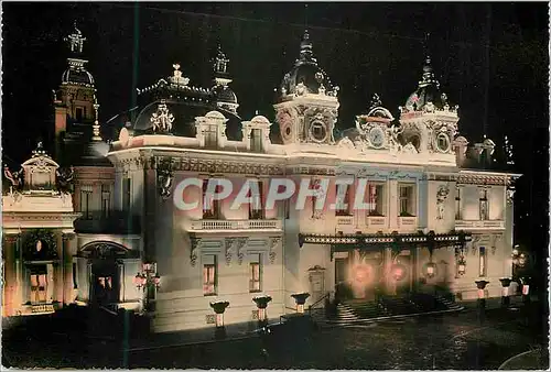Cartes postales moderne Monte-carlo le casino vu la nuit