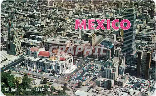 Moderne Karte Air view of the downtown area of Mexico City. MEXICO