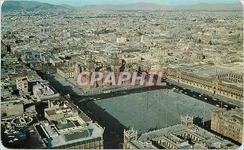 Cartes postales moderne Air View of the Main Square in Mexico City