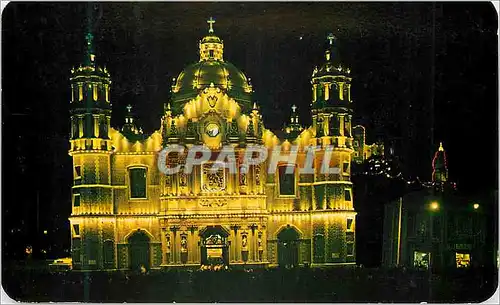 Cartes postales moderne Night View of the Shrine of Guadalupe Mexico