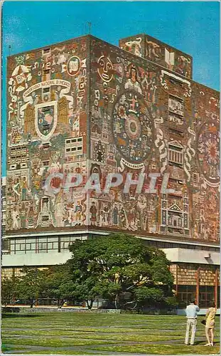Cartes postales moderne The Central. Library at the University City  Mexico