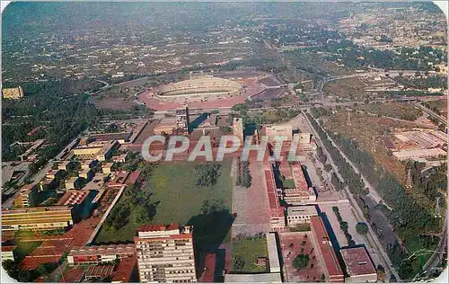 Moderne Karte Air View of ciudad university Mexico Statde Football