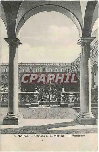 Cartes postales moderne NAPOLI - Certosa di S. Martino - II Porticato