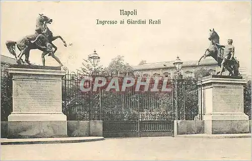 Cartes postales moderne Napoli ingresso ai Giardini Reali