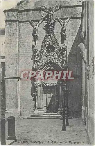 Moderne Karte Napoli chiesa di s.giovanni del pappagoda