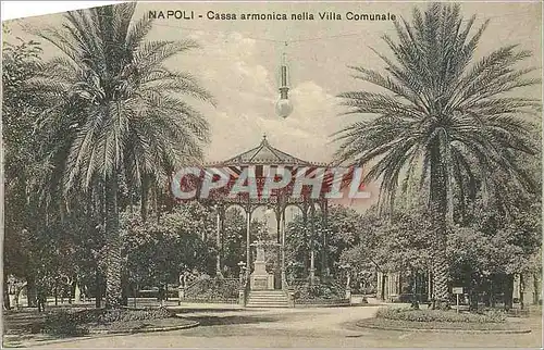 Cartes postales moderne Napoli Cassa armonica nella Villa Comunale