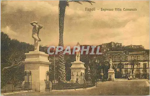 Cartes postales moderne Napoli- Ingresso Villa Comunale