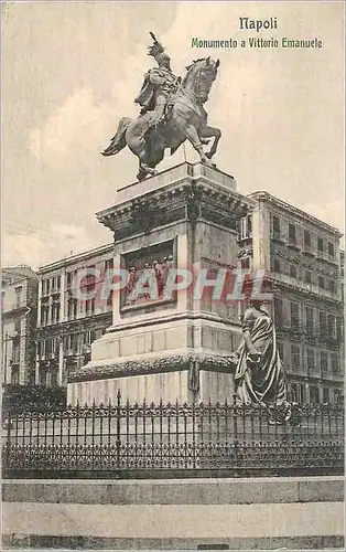 Moderne Karte Napoli Monumento a Vittorio Emanuele