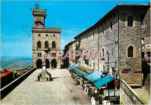 Cartes postales moderne Repubblica di S Marino Place de la Liberte Palais du Gouvernment Alpinisme