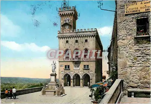 Cartes postales moderne S Marino Jeux Olympiques Chiens Chasse Patins a glace