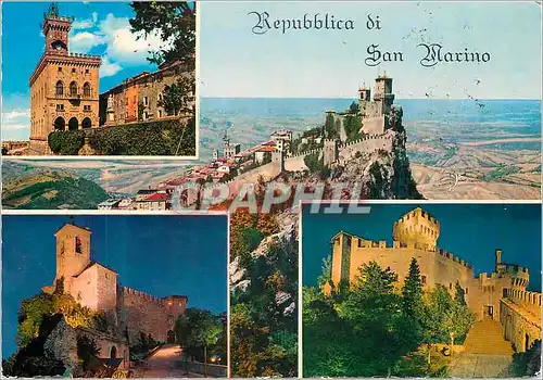 Cartes postales moderne Repubblica di San Marino Astrologie Crabe Lion Taureau