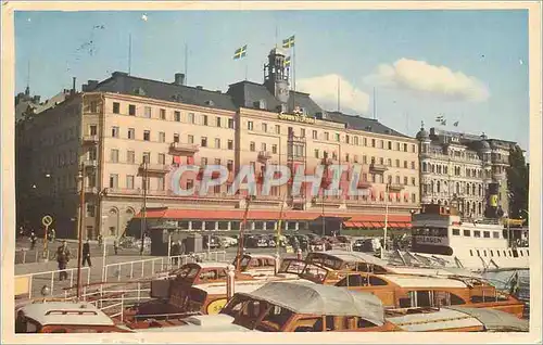 Cartes postales moderne Stockholm Grand Hotell Bateaux