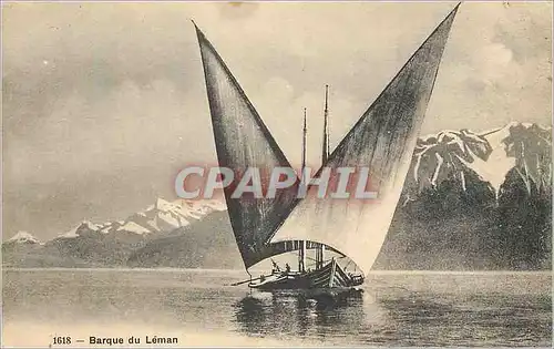 Cartes postales Barque du Leman Bateau