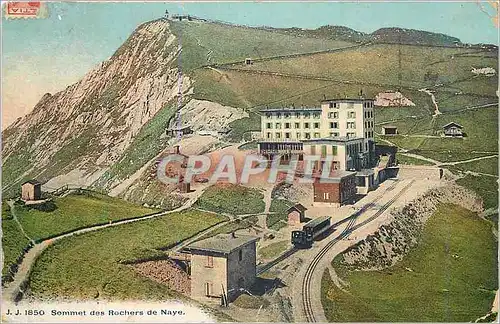 Cartes postales Sommet des Rochers de Naye Funiculaire Train