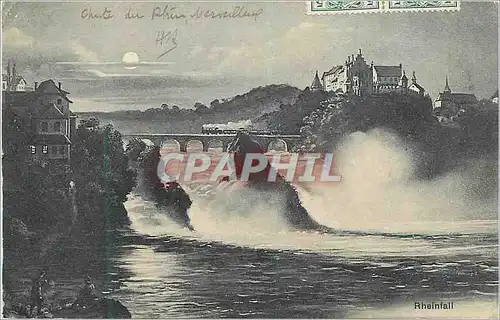 Cartes postales Rheinfall Train