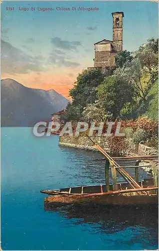Cartes postales Lago of Lugano Chiesa di Albogasio
