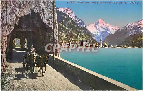 Cartes postales Axenstrasse mit Fluelen und Bristenstock
