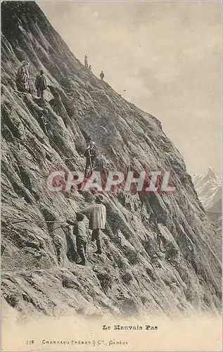 Cartes postales Le Mauvais Pas Alpinisme