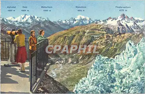Cartes postales Eisgrotte Rhonegletscher Walliser Alpen