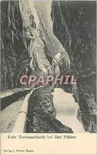 Cartes postales Ende Taminaschlucht bei Bad Pfafers