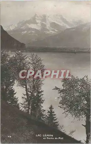 Cartes postales Lac Leman et dents du Midi