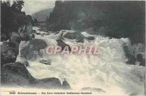 Cartes postales Grimselstrasse Die Aare zwischen Guttannen Handeck