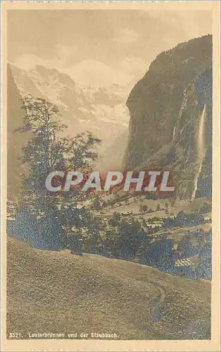 Cartes postales Lauterbrunnen und der Staubbach