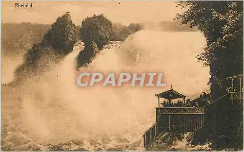 Ansichtskarte AK Rheinfall von Fischetz aus