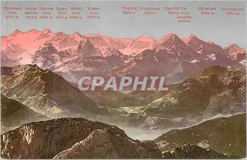 Cartes postales Die Berner Alpen vom Pilatus aus