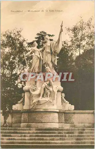 Cartes postales Neuchatel Monument de la Republique