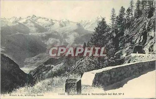 Cartes postales Simplonstrasse u Berneralpen
