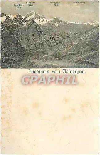 Cartes postales Panorama vom Gornergrat