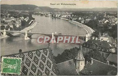 Cartes postales Basel mit Weffsteinbrucke
