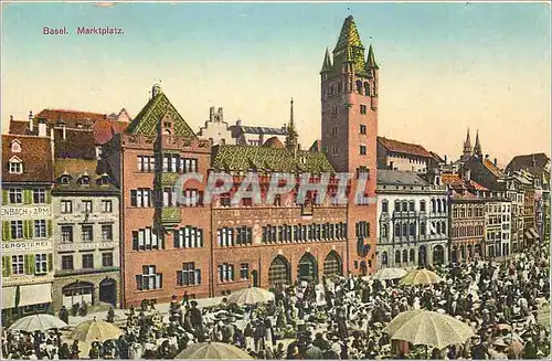 Cartes postales Basel Marktplatz