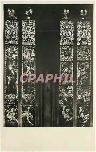 Cartes postales St Maurice St Sebastien Ste Catherine St Barbe Vitrail de Mehoffer a la Cathedrale Saint Nichola