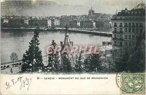 Ansichtskarte AK Geneve Monument du Duc de Brunswick