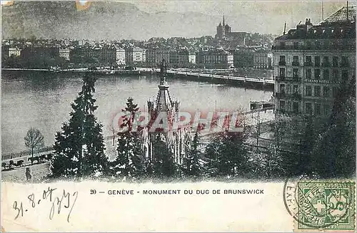 Cartes postales Geneve Monument du Duc de Brunswick