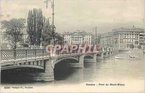 Cartes postales Geneve Pont du Mont Blanc