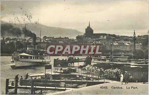 Cartes postales Geneve Le Port Bateau