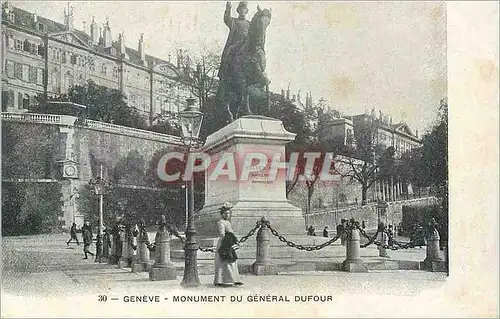 Ansichtskarte AK Geneve Monument du General Dufour