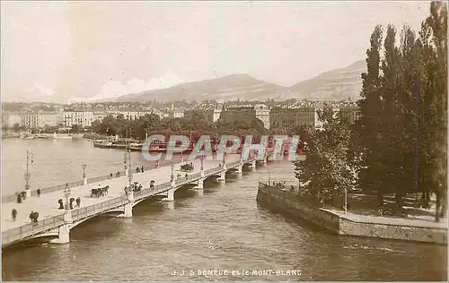 Cartes postales Geneve et le Mont Blanc