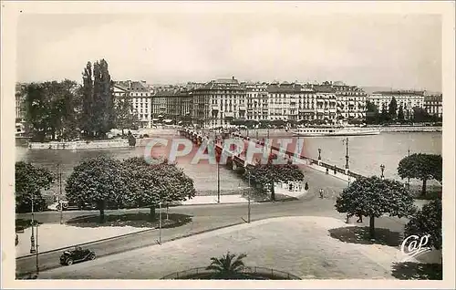 Cartes postales Geneve Le Pont du Mont Blanc et le Jura
