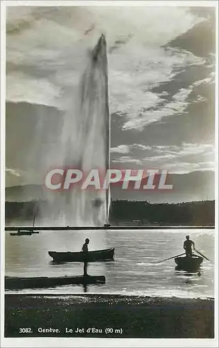 Cartes postales Geneve Le jet d eau