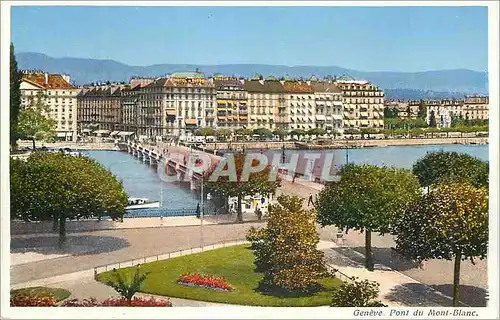 Cartes postales Geneve Pont du Mont Blanc