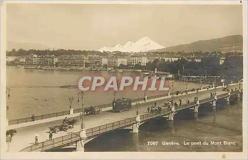 Cartes postales Geneve Le pont du Mont Blanc