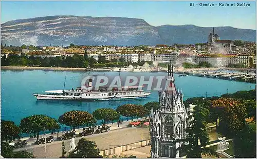 Cartes postales Geneve Rade et Saleve Bateau